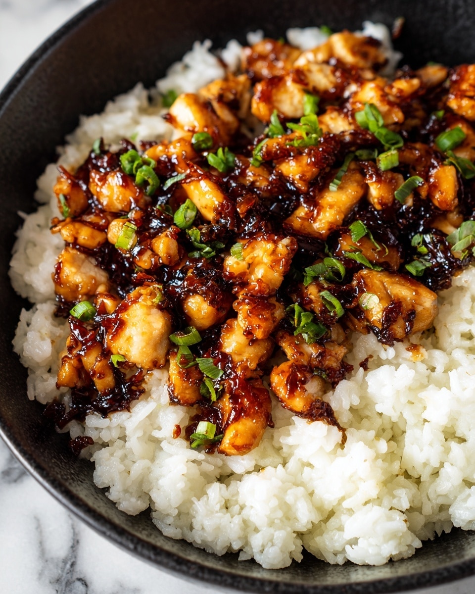 Honey BBQ Chicken Rice Recipe - Recipe Image