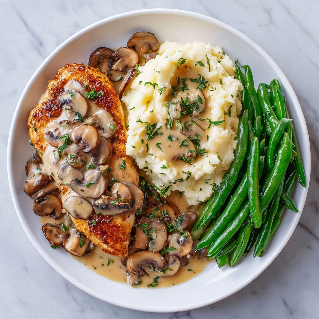 Creamy Mushroom Chicken Recipe - Recipe Image