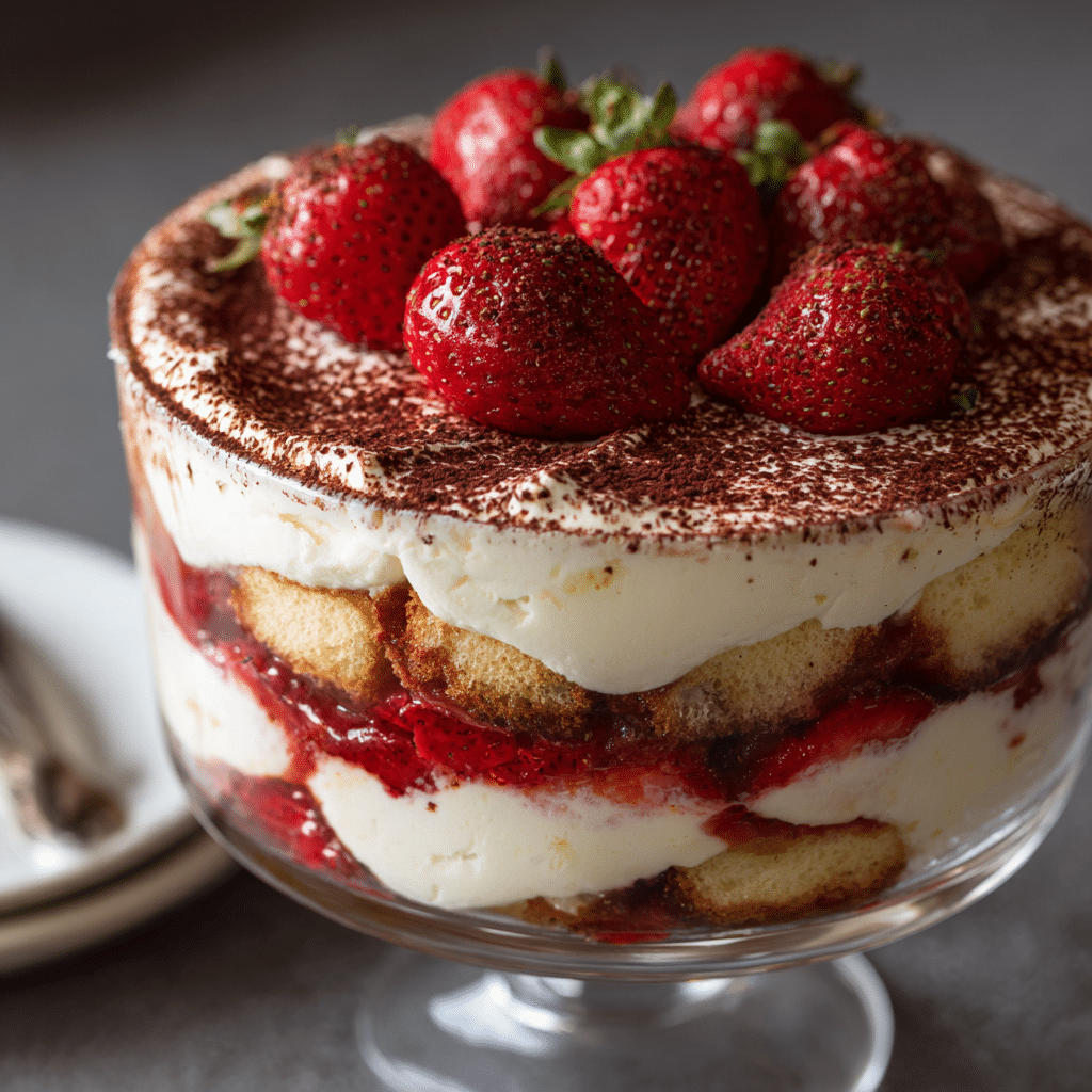 White Chocolate Raspberry Tiramisu Recipe - Recipe Image