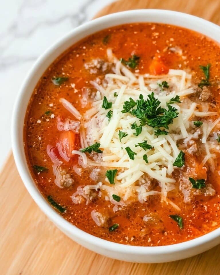 Slow Cooker Lasagna Soup Recipe