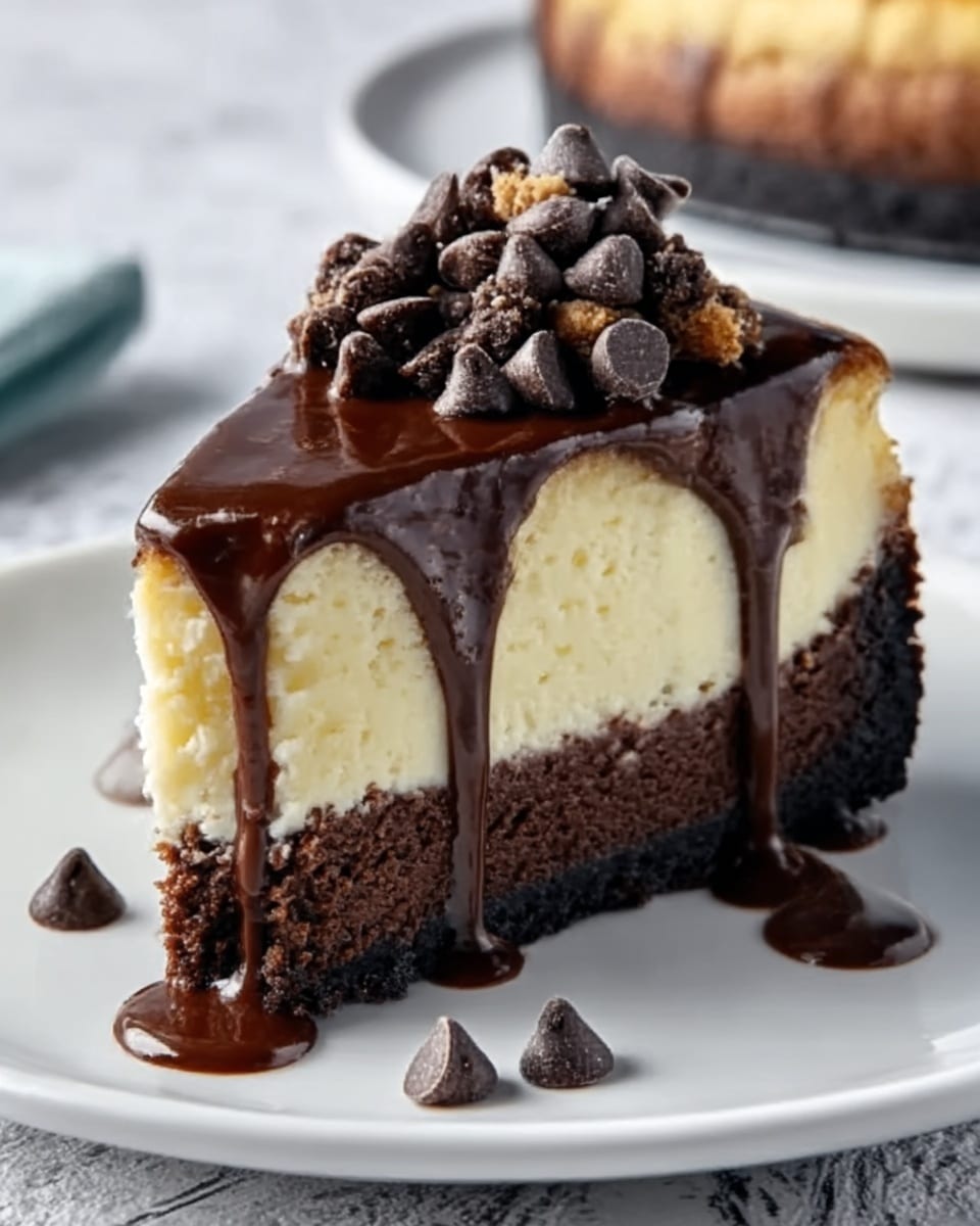 Fudgy Brownie Bottom Cheesecake Recipe - Recipe Image
