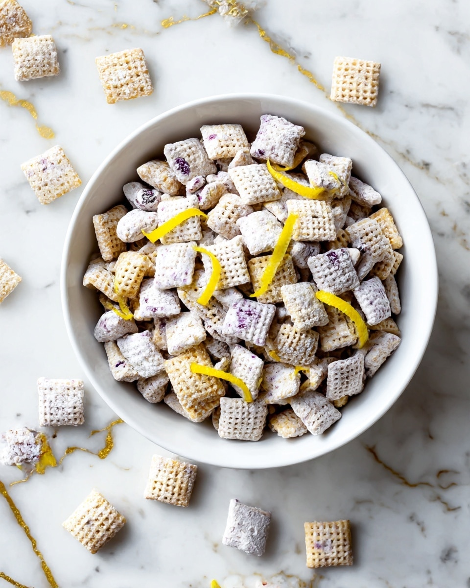 Blueberry Lemon Cheesecake Puppy Chow Recipe