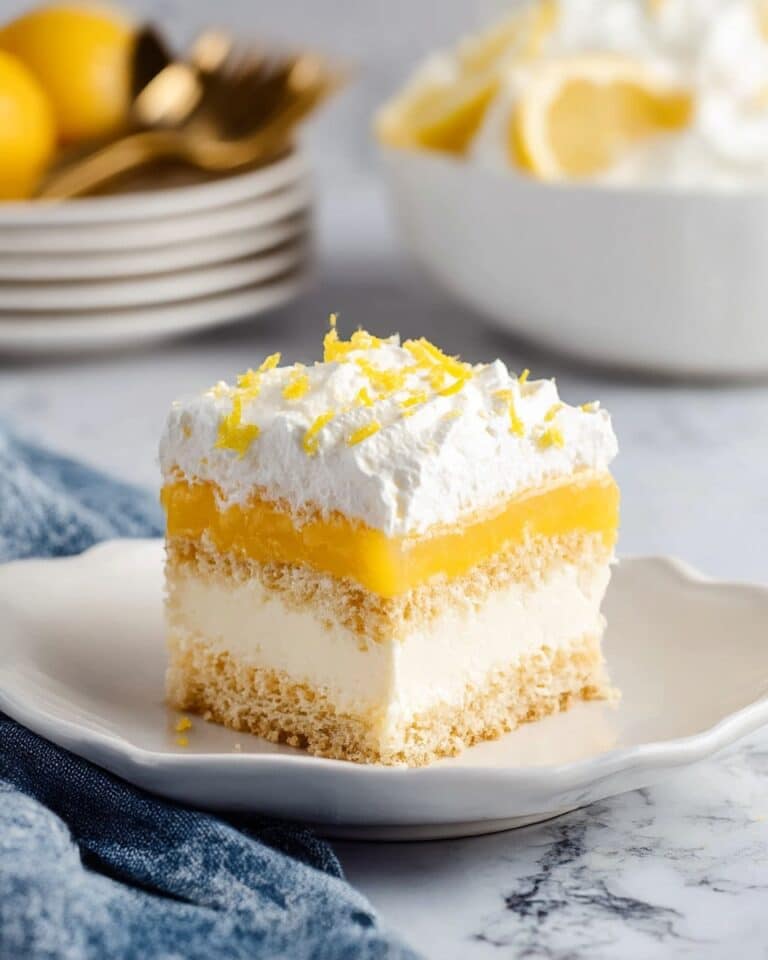 Lemon Cake with Lemon Mascarpone and Lady Fingers Recipe