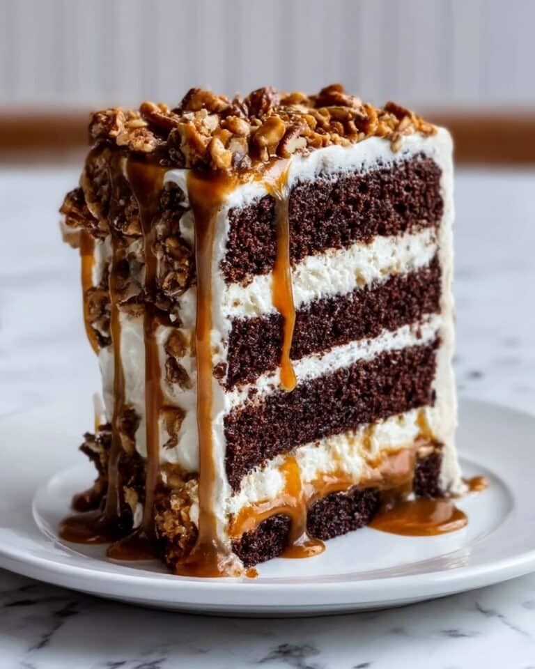 Ultimate Chocolate Caramel Toffee Crunch Cake Recipe