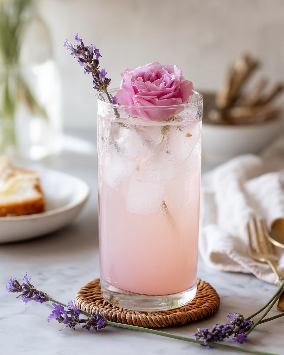 Lavender Rose Moon Mocktail – A Calming, Floral Sparkler Recipe - Recipe Image