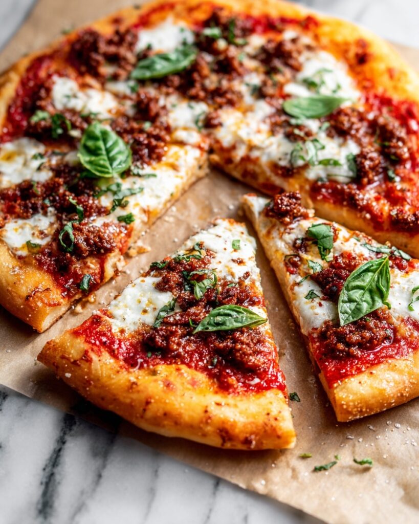 Sausage Feta Hot Honey Pizza Recipe