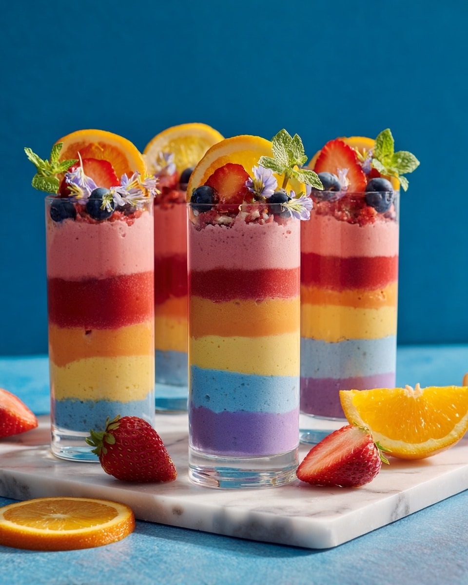 Rainbow Smoothies Recipe - Recipe Image