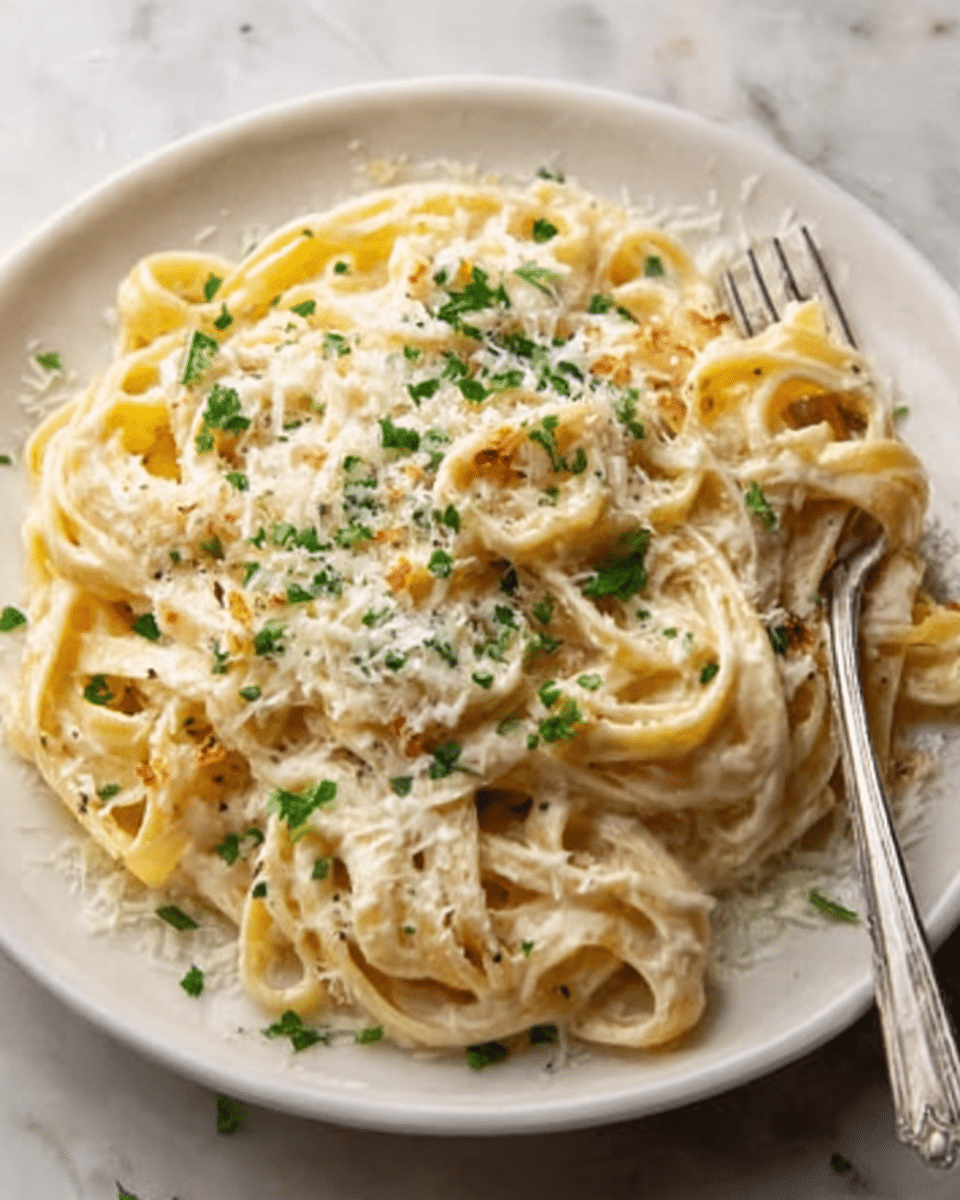 Homemade Alfredo Sauce – Irresistibly Creamy & Better Than Olive Garden Recipe - Recipe Image