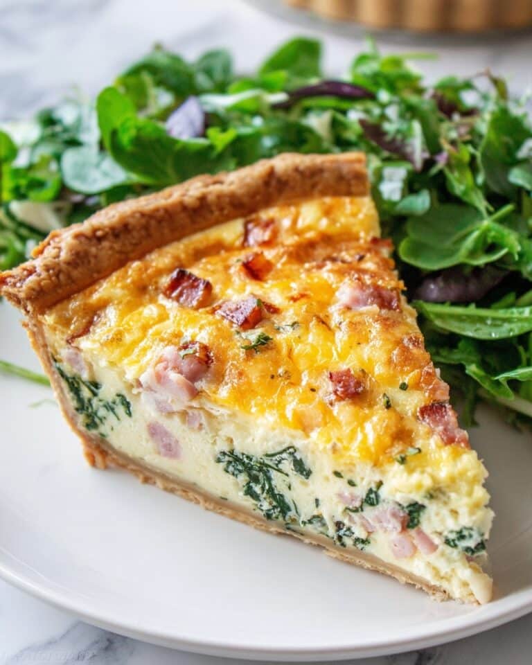 Ham and Spinach Quiche Recipe