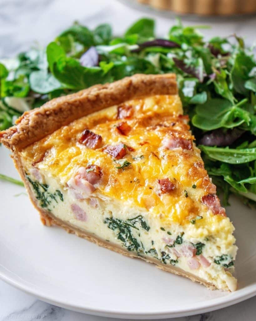 Ham and Spinach Quiche Recipe