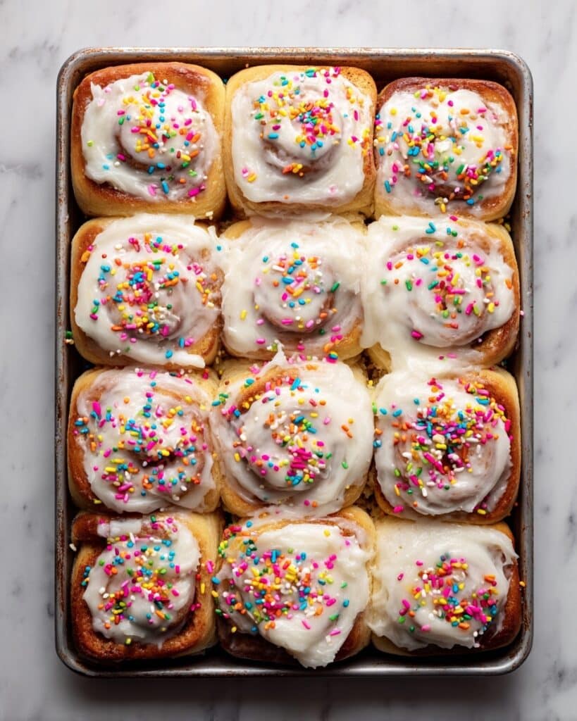 Funfetti Cinnamon Rolls Recipe