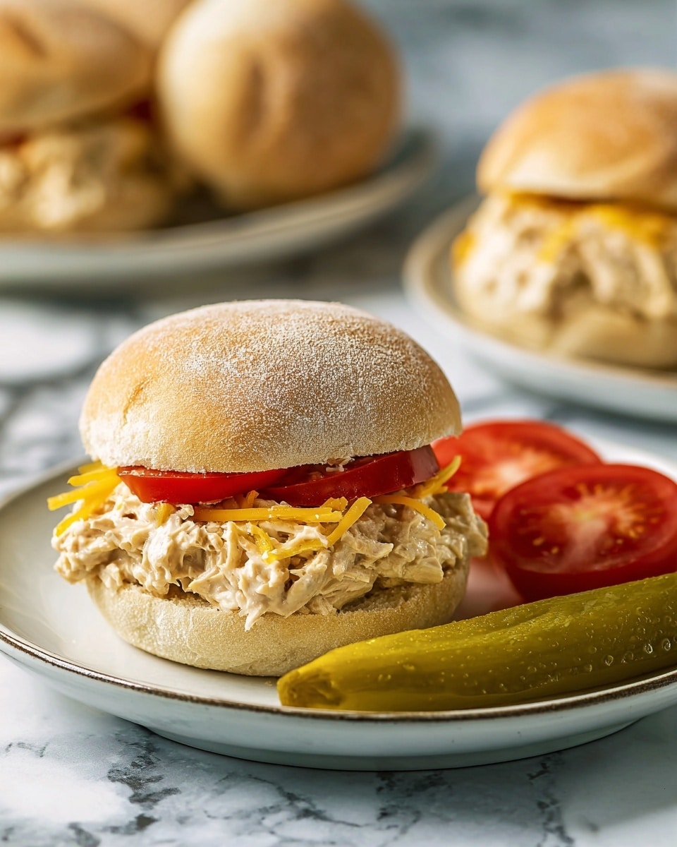 Crock Pot Ranch Chicken Sandwiches Recipe - Recipe Image