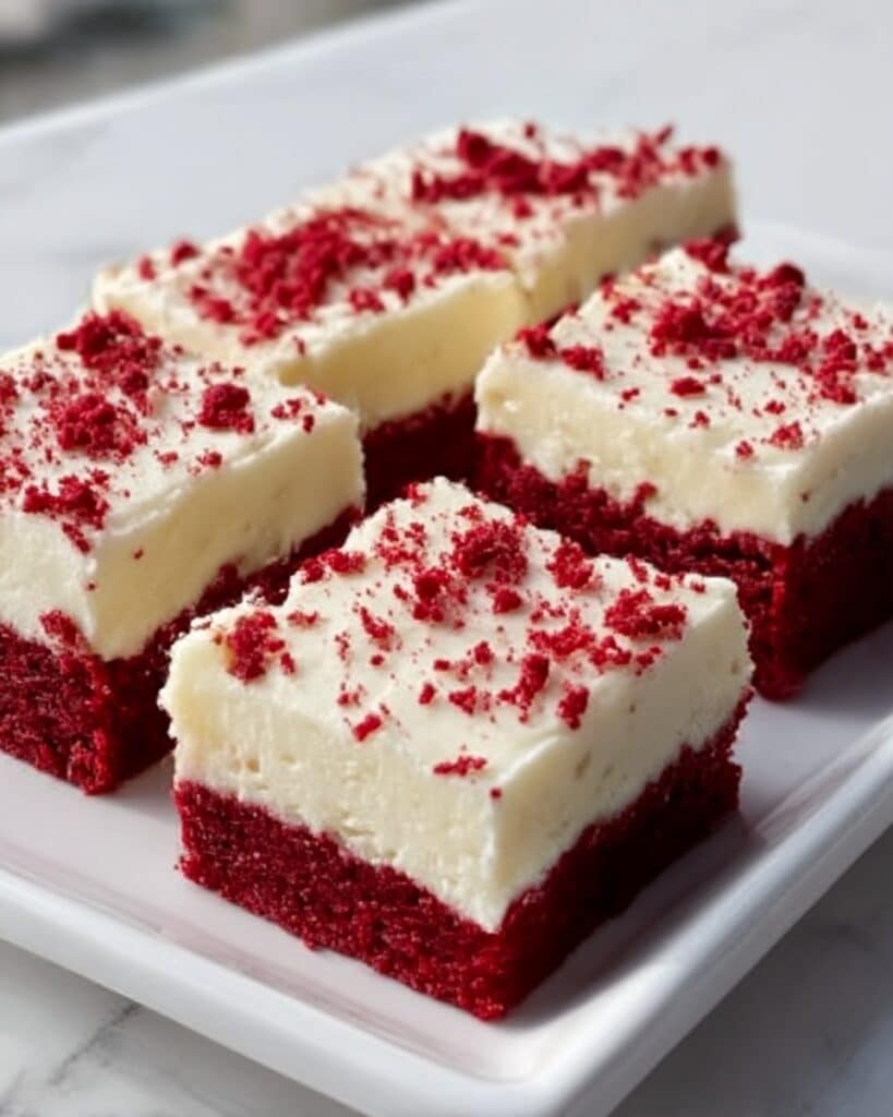 Red Velvet Cookie Bars Recipe
