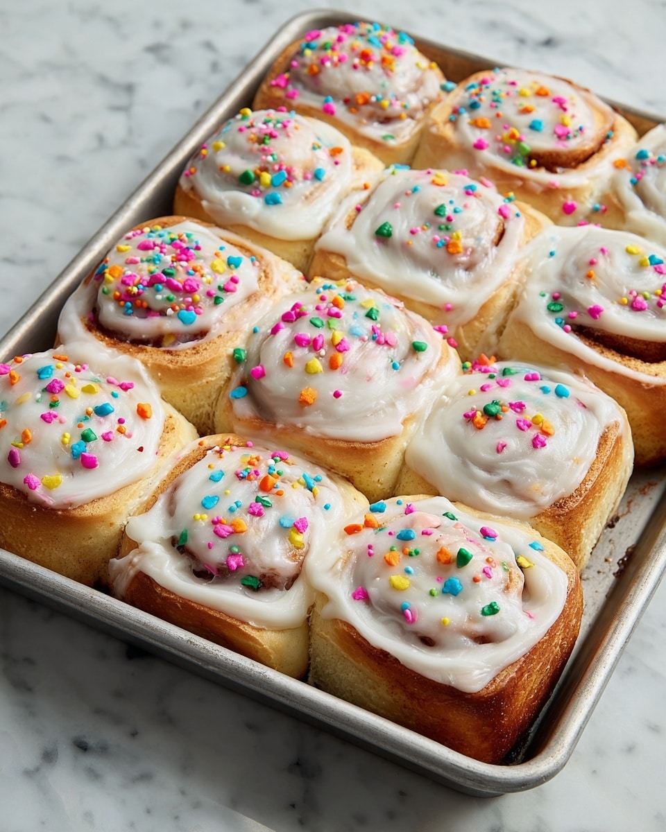 Funfetti Cinnamon Rolls Recipe - Recipe Image