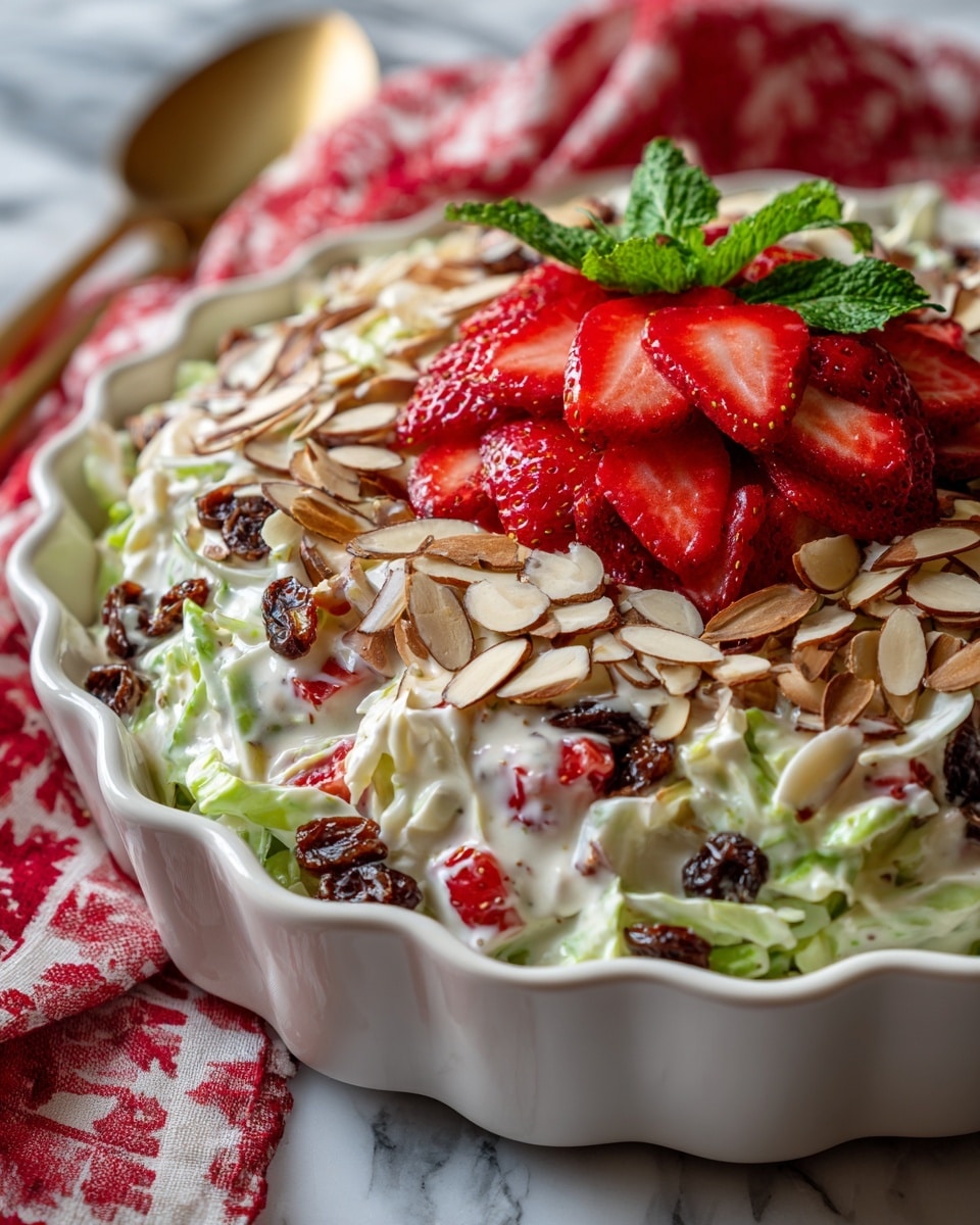 Strawberry Lemon Yogurt Coleslaw Recipe - Recipe Image
