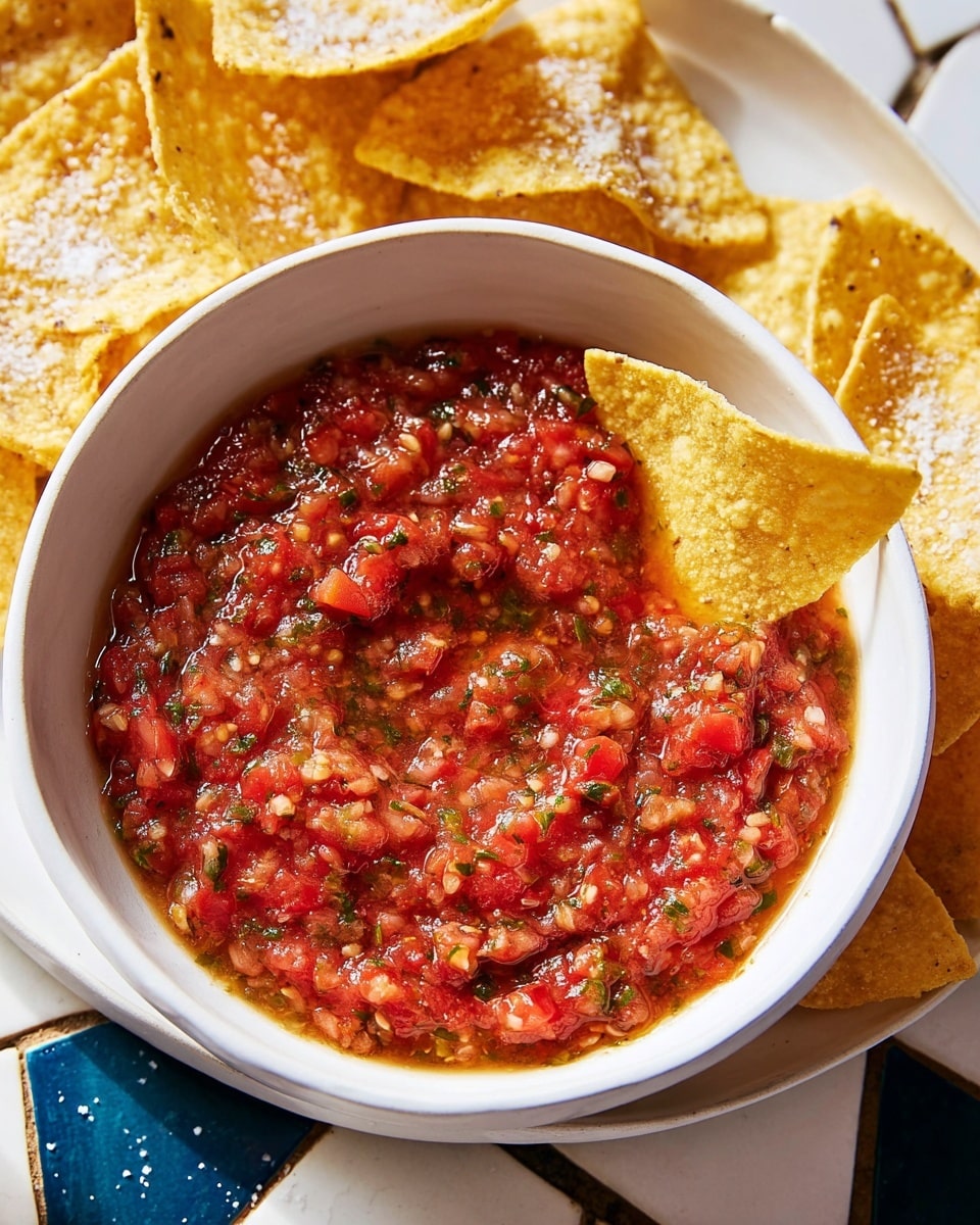 Homemade Roasted Tomato and Jalapeño Salsa Recipe - Recipe Image