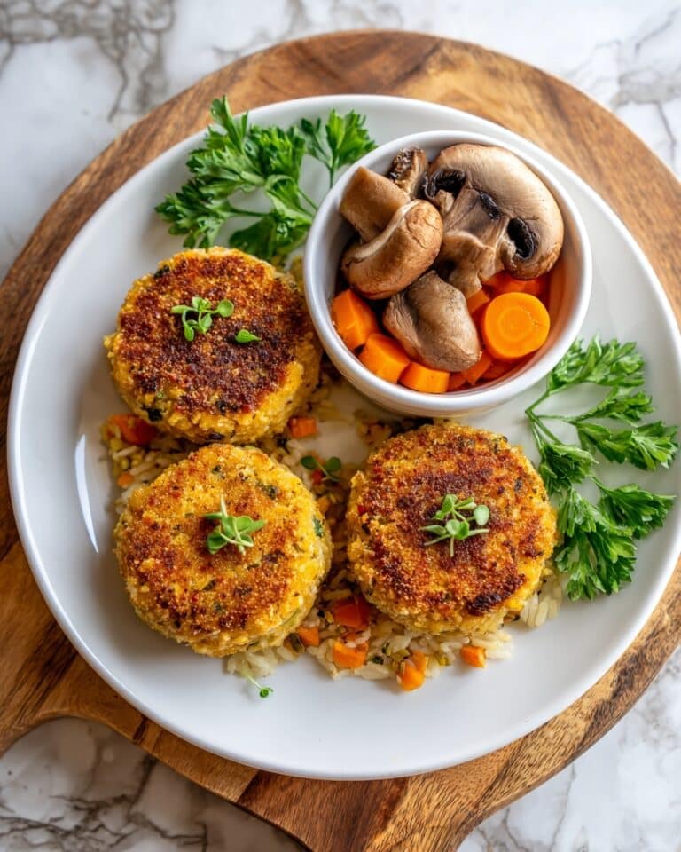 Crispy Vegetarian Stuffed Potato Patties with Mushroom Magic Recipe