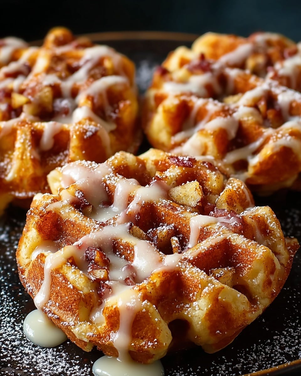 Apple Fritter Waffle Donuts Recipe