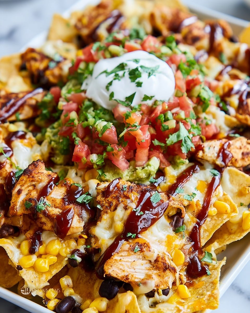 BBQ Chicken Nachos Recipe - Recipe Image