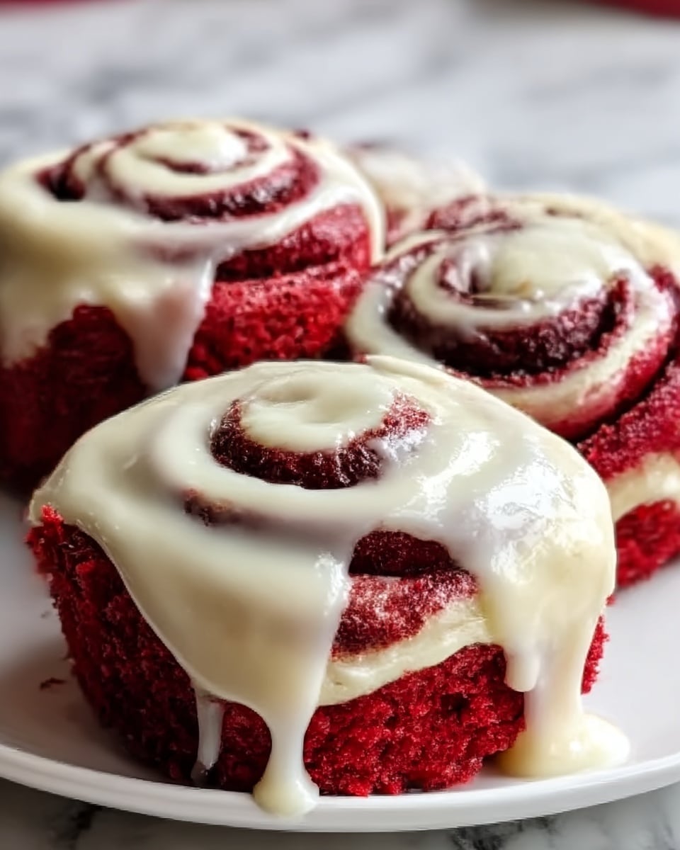 Red Velvet Cinnamon Rolls Recipe - Recipe Image