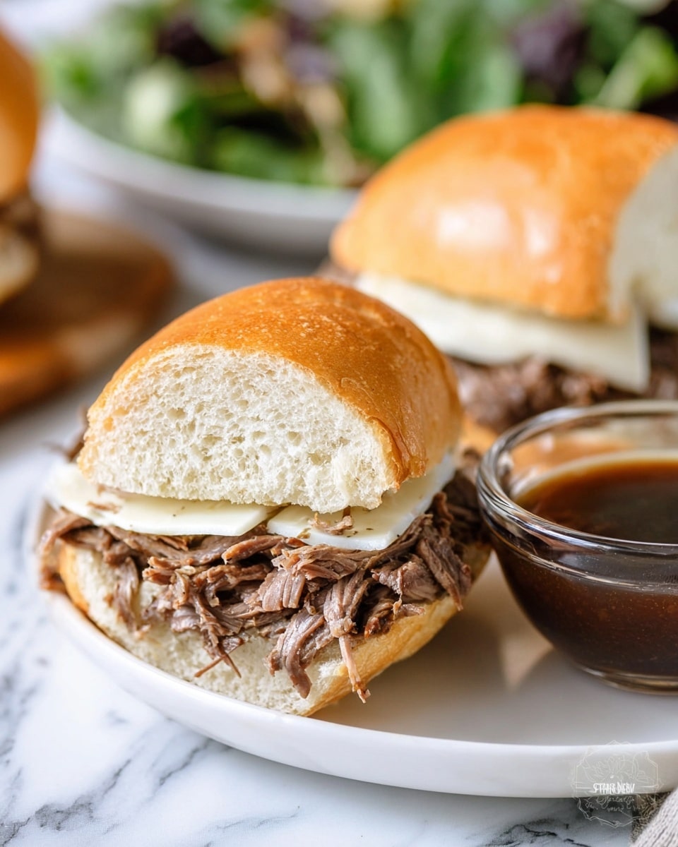 Crockpot French Dip Sandwiches Recipe - Recipe Image