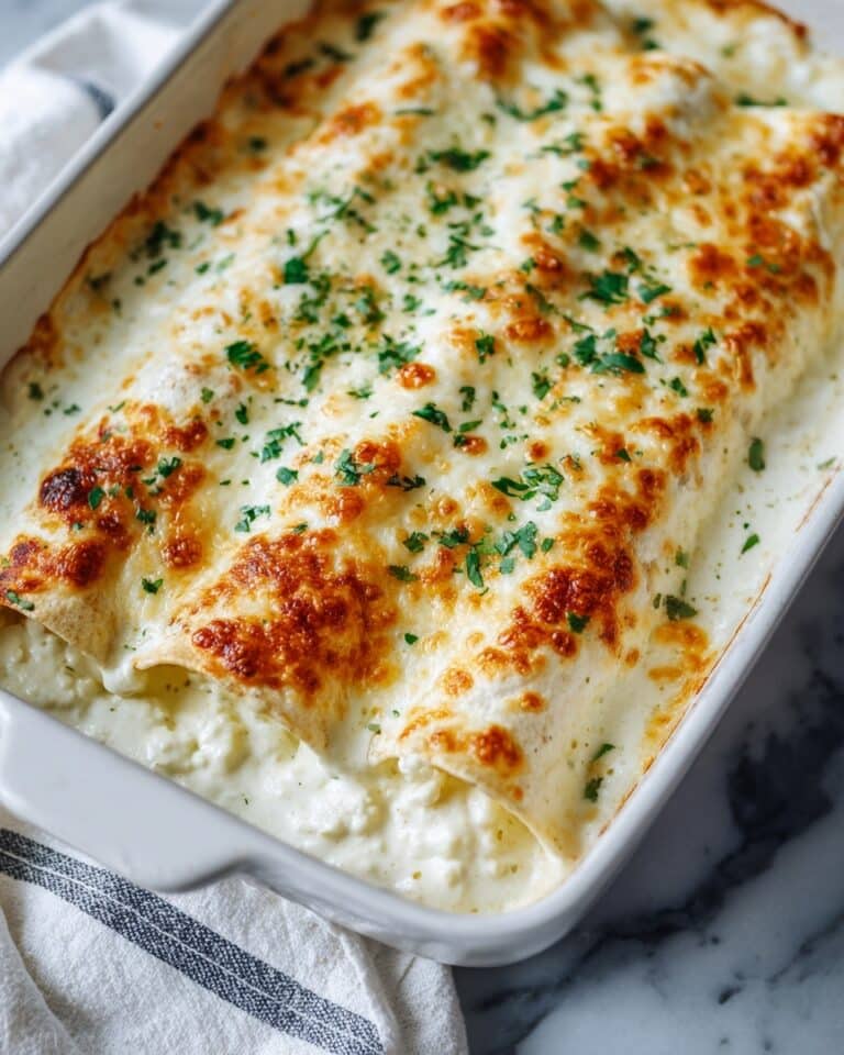 Creamy White Chicken Enchiladas Recipe