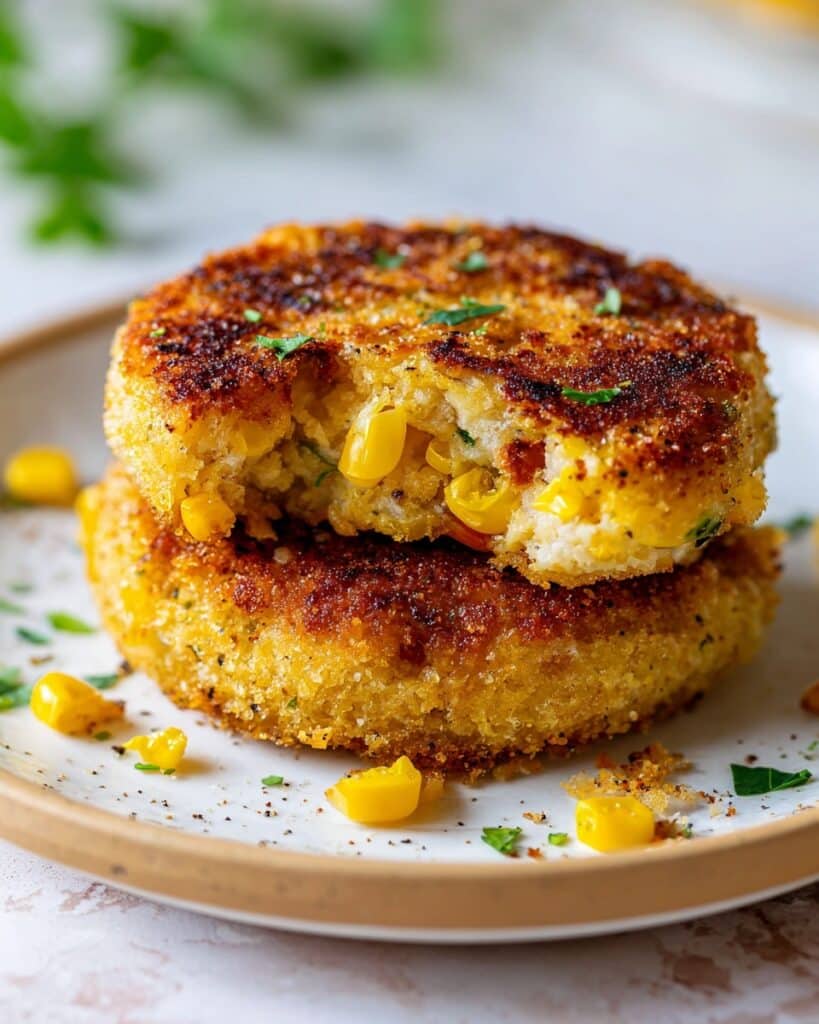 Cheesy Corn & Potato Cutlet Recipe